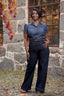 The Famous Favorite Blouse aus dunkelblauem Denim | Emmy Design | Damenbluse - Bright House Vintage