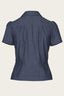 The Famous Favorite Blouse aus dunkelblauem Denim | Emmy Design | Damenbluse - Bright House Vintage