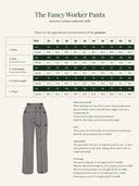The Fancy Worker Pants in navy mit braunen Nadelstreifen | Emmy Design | Damenhose - Bright House Vintage