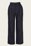 The Fancy Worker Pants in navy mit braunen Nadelstreifen | Emmy Design | Damenhose - Bright House Vintage