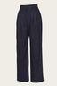 The Fancy Worker Pants in navy mit braunen Nadelstreifen | Emmy Design | Damenhose - Bright House Vintage