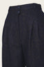 The Fancy Worker Pants in navy mit braunen Nadelstreifen | Emmy Design | Damenhose - Bright House Vintage
