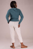 The Hep Hepburn Slacks Fischgrät - Leinen | Emmy Design | Damenhose - Bright House Vintage
