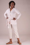 The Hep Hepburn Slacks Fischgrät - Leinen | Emmy Design | Damenhose - Bright House Vintage