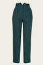 The Hepper Hepburn Slacks aus petrolfarbenem Woll - Bouclé | Emmy Design | Damenhose - Bright House Vintage