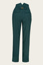 The Hepper Hepburn Slacks aus petrolfarbenem Woll - Bouclé | Emmy Design | Damenhose - Bright House Vintage