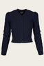 The Ice Skater Cardigan aus navyfarbener Wolle | Emmy Design | Damenstrickjacke - Bright House Vintage
