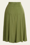The Keeping it Cool Culottes in Olive | Emmy Design - Bright House Vintage