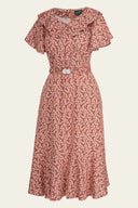 The Lovey dovey Dress in Peach Lily | Emmy Design - Bright House Vintage