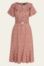 The Lovey dovey Dress in Peach Lily | Emmy Design - Bright House Vintage