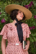 The Lovey dovey Dress in Peach Lily | Emmy Design - Bright House Vintage