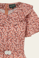 The Lovey dovey Dress in Peach Lily | Emmy Design - Bright House Vintage