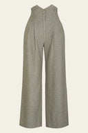The Miss Fancy Pants Slacks in Green Herringbone | Emmy Design - Bright House Vintage