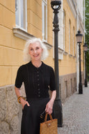 The Non Contrast Cardigan in Black | Emmy Design - Bright House Vintage