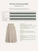 The One Foot Forward Skirt in Dusty Blue | Emmy Design - Bright House Vintage