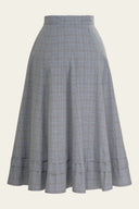 The One Foot Forward Skirt in Dusty Blue | Emmy Design - Bright House Vintage