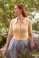 The One Foot Forward Skirt in Dusty Blue | Emmy Design - Bright House Vintage