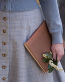 The One Foot Forward Skirt in Dusty Blue | Emmy Design - Bright House Vintage