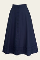 The One Foot Forward Skirt in Midnight | Emmy Design - Bright House Vintage