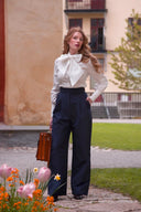 The Sassy Side Adjuster Slacks in Midnight | Emmy Design - Bright House Vintage