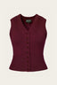 The Sassy Sweater Vest aus bordeauxfarbener Wolle | Emmy Design | Damenweste - Bright House Vintage