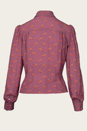 The Spectacular Spearpoint Shirt mit Fasanen - Print | Emmy Design | Damenshirt - Bright House Vintage
