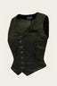 The Suit Up Waistcoat aus waldgrünem Cord | Emmy Design | Damenweste - Bright House Vintage