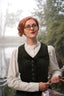 The Suit Up Waistcoat aus waldgrünem Cord | Emmy Design | Damenweste - Bright House Vintage