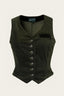 The Suit Up Waistcoat aus waldgrünem Cord | Emmy Design | Damenweste - Bright House Vintage
