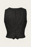 The Suit Up Waistcoat in Schwarz - Anthrazit | Emmy Design | Damenweste - Bright House Vintage