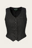 The Suit Up Waistcoat in Schwarz - Anthrazit | Emmy Design | Damenweste - Bright House Vintage