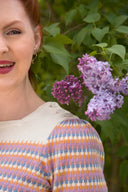 The Technicolor Cotton Top in Ivory | Emmy Design - Bright House Vintage
