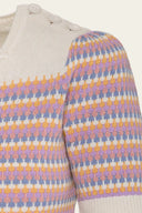 The Technicolor Cotton Top in Ivory | Emmy Design - Bright House Vintage