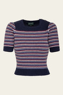 The Technicolor Cotton Top in Midnight | Emmy Design - Bright House Vintage