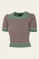 The Technicolor Cotton Top in Misty Green | Emmy Design - Bright House Vintage