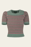 The Technicolor Cotton Top in Misty Green | Emmy Design - Bright House Vintage