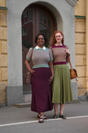 The Technicolor Cotton Top in Wine Red | Emmy Design - Bright House Vintage
