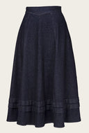 The Tireless Trailblazer Skirt aus Bio - Denim | Emmy Design | Damenrock - Bright House Vintage