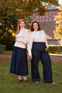 The Tireless Trailblazer Skirt aus Bio - Denim | Emmy Design | Damenrock - Bright House Vintage