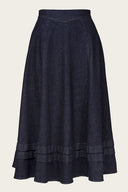 The Tireless Trailblazer Skirt aus Bio - Denim | Emmy Design | Damenrock - Bright House Vintage
