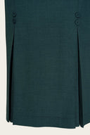 The Triple Step Skirt aus petrolfarbenem Woll - Bouclé | Emmy Design | Damenrock - Bright House Vintage