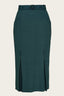 The Triple Step Skirt aus petrolfarbenem Woll - Bouclé | Emmy Design | Damenrock - Bright House Vintage