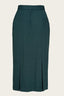 The Triple Step Skirt aus petrolfarbenem Woll - Bouclé | Emmy Design | Damenrock - Bright House Vintage