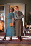 The Triple Step Skirt aus petrolfarbenem Woll - Bouclé | Emmy Design | Damenrock - Bright House Vintage