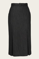 The Triple Step Skirt in Schwarz - Anthrazit | Emmy Design | Damenrock - Bright House Vintage