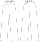 The Ziggy Hepburn Pants aus rostfarbener Baumwolle | Emmy Design | Damenhose - Bright House Vintage