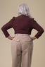 Times Go By Top in Pflaumenrot | Emmy Design | Damenbluse - Bright House Vintage