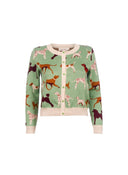 Vera Cardigan Green Woof | Palava - Bright House Vintage