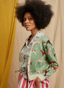 Vera Cardigan Green Woof | Palava - Bright House Vintage