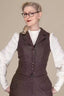 Watchmaker’s Waistcoat in Braun mit Nadelstreifen | Emmy Design | Damenweste - Bright House Vintage